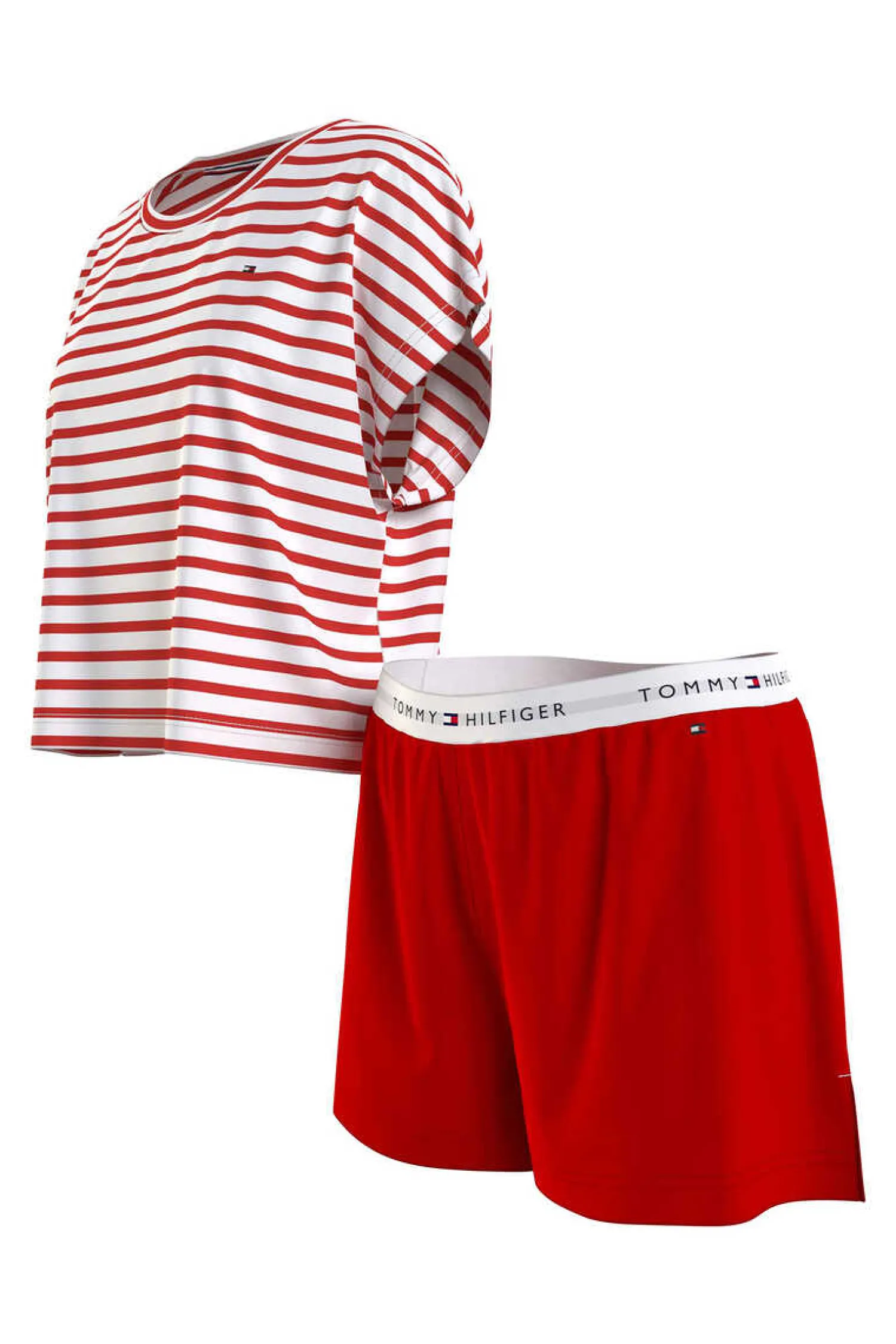 Tommy Jeans Pijamas-Conjunto De Calcoes E Camisola As Riscas