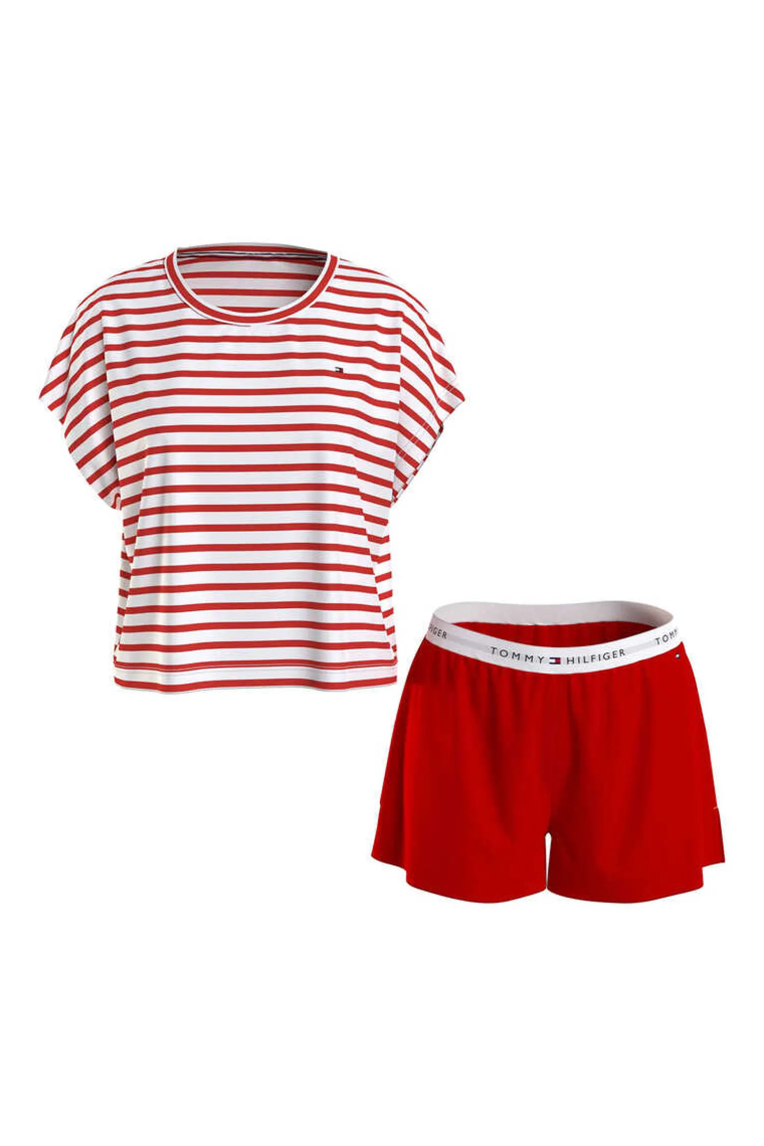 Tommy Jeans Pijamas-Conjunto De Calcoes E Camisola As Riscas