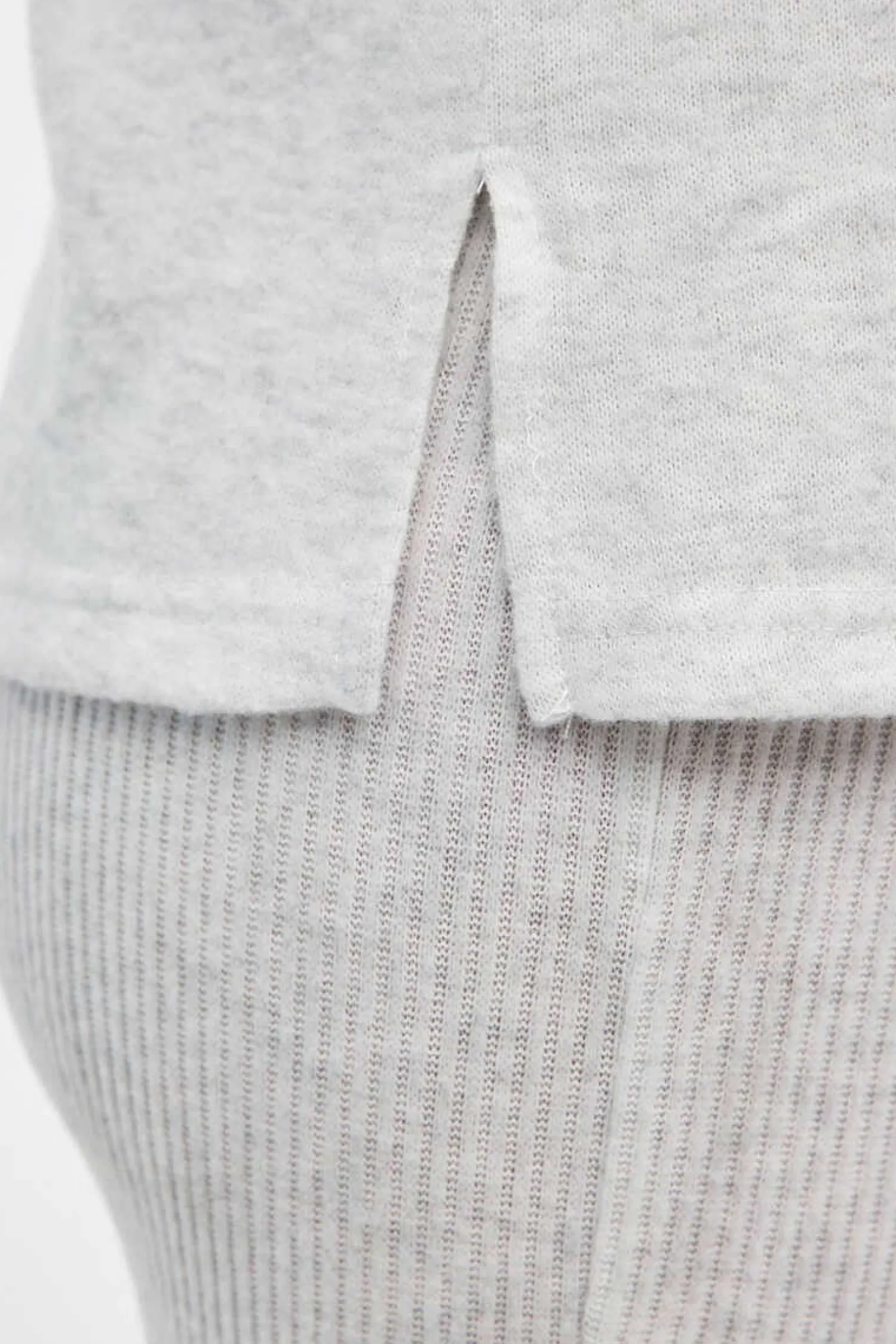 Inside Pijamas-Conjunto Pijama Tecido Canelado Mulher