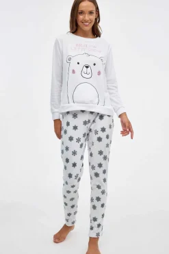Inside Pijamas-Conjunto Pijama Urso Polar Mulher