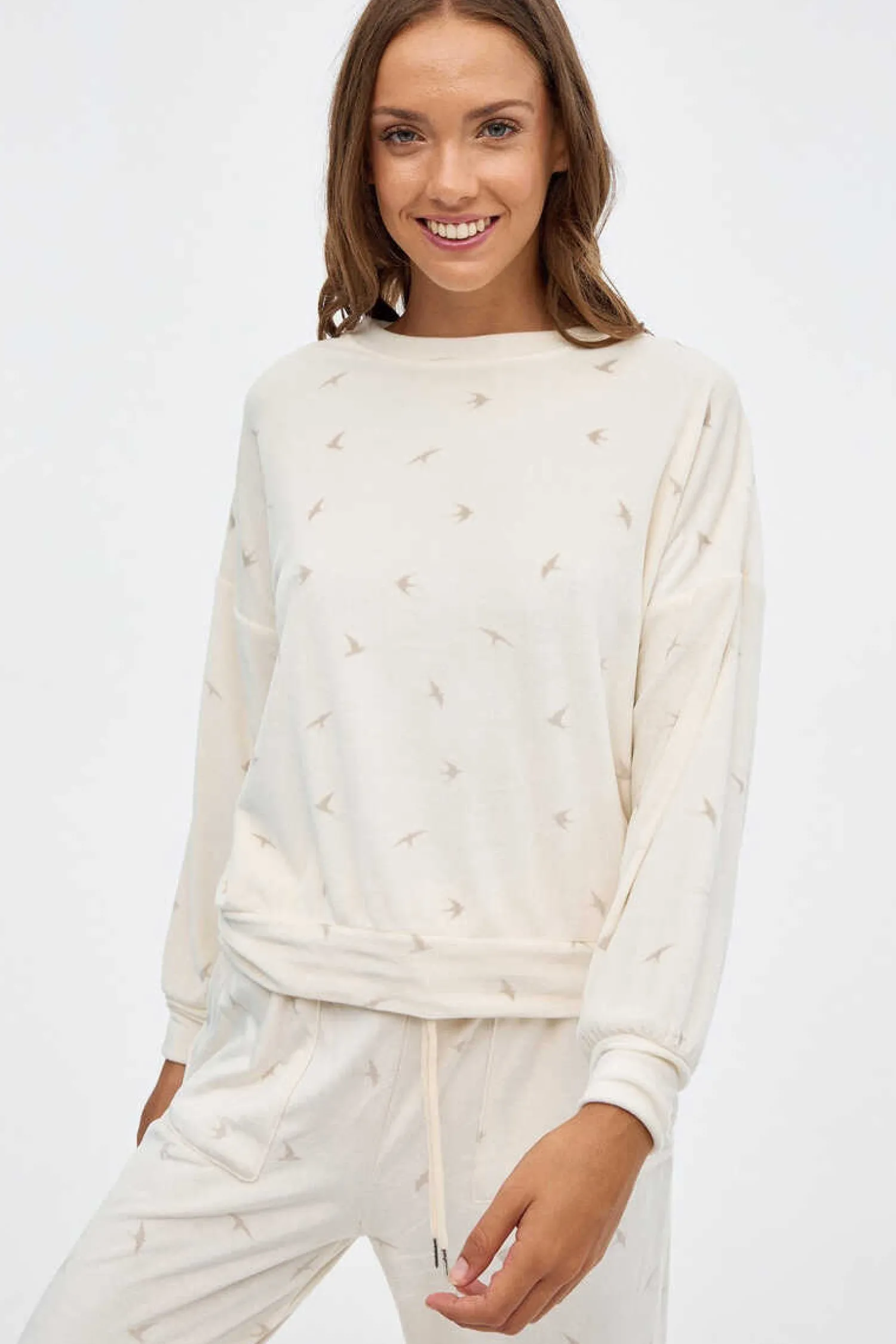 Inside Pijamas-Conjunto Pijama Veludo Mulher