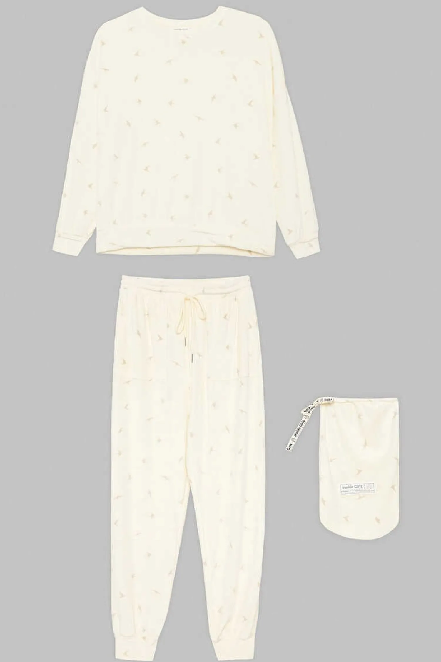 Inside Pijamas-Conjunto Pijama Veludo Mulher