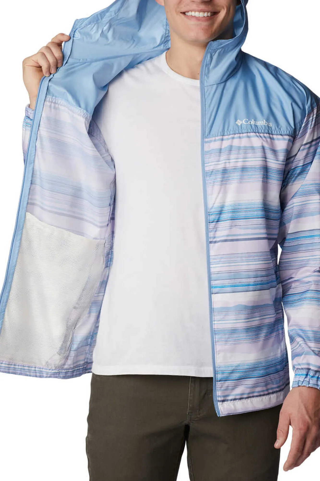 Columbia Corta-Ventos Flash Challenger™ Para Homem - Novidade Roxo Best