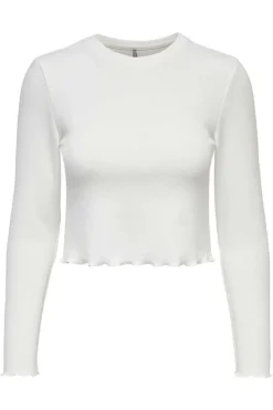 Only T-Shirts-Crop Top Canelado