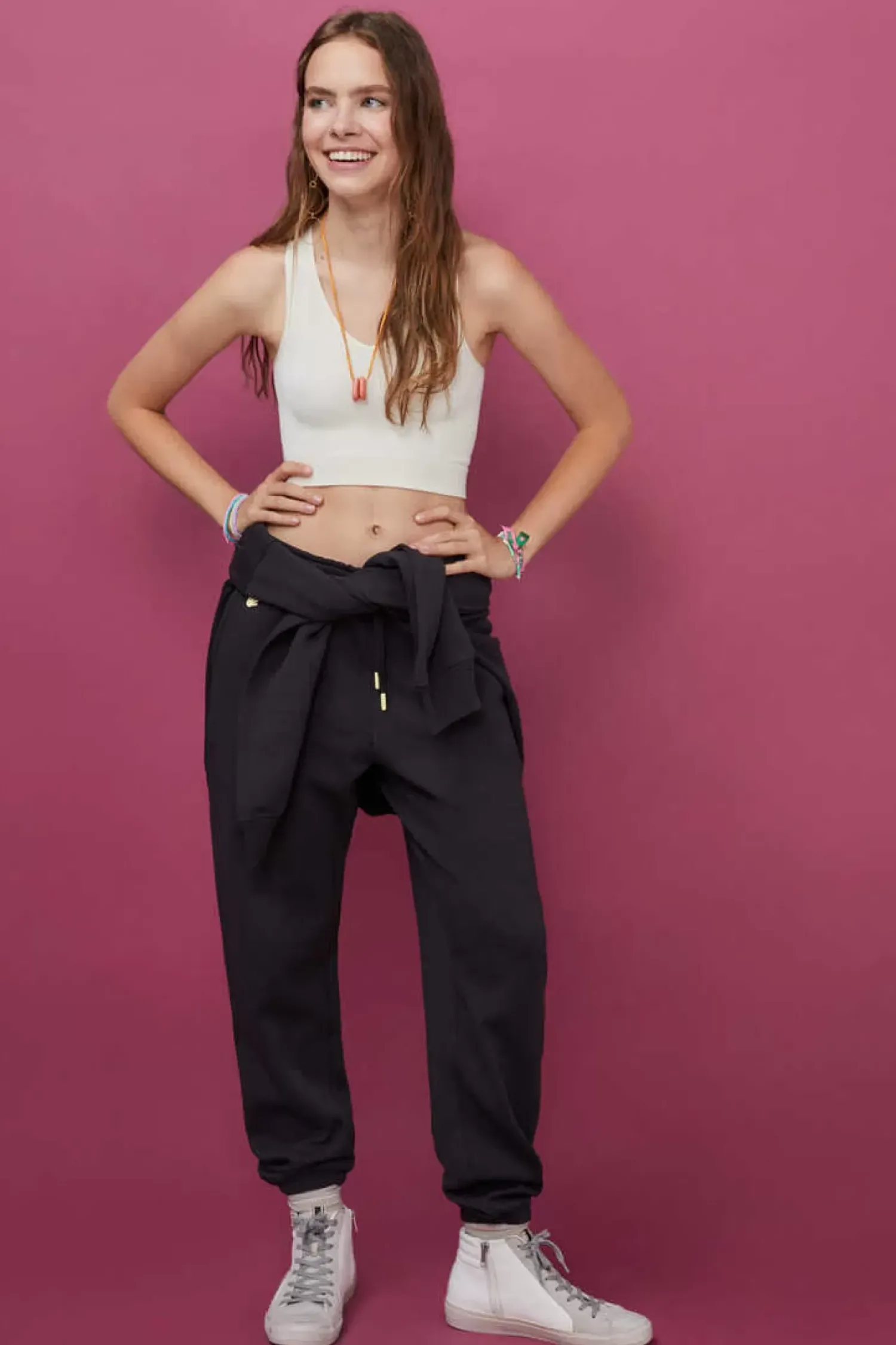 HI&BYE T-Shirts E Tops-Crop Top Decote Vsem Costuras Verde-Escuro