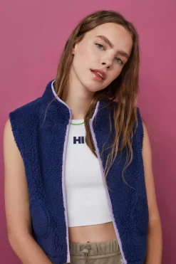 HI&BYE T-Shirts E Tops-Crop Top Halter Sem Costuras Cinzento