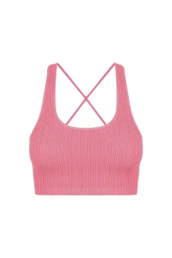 HI&BYE T-Shirts E Tops-Crop Top Tiras Costas