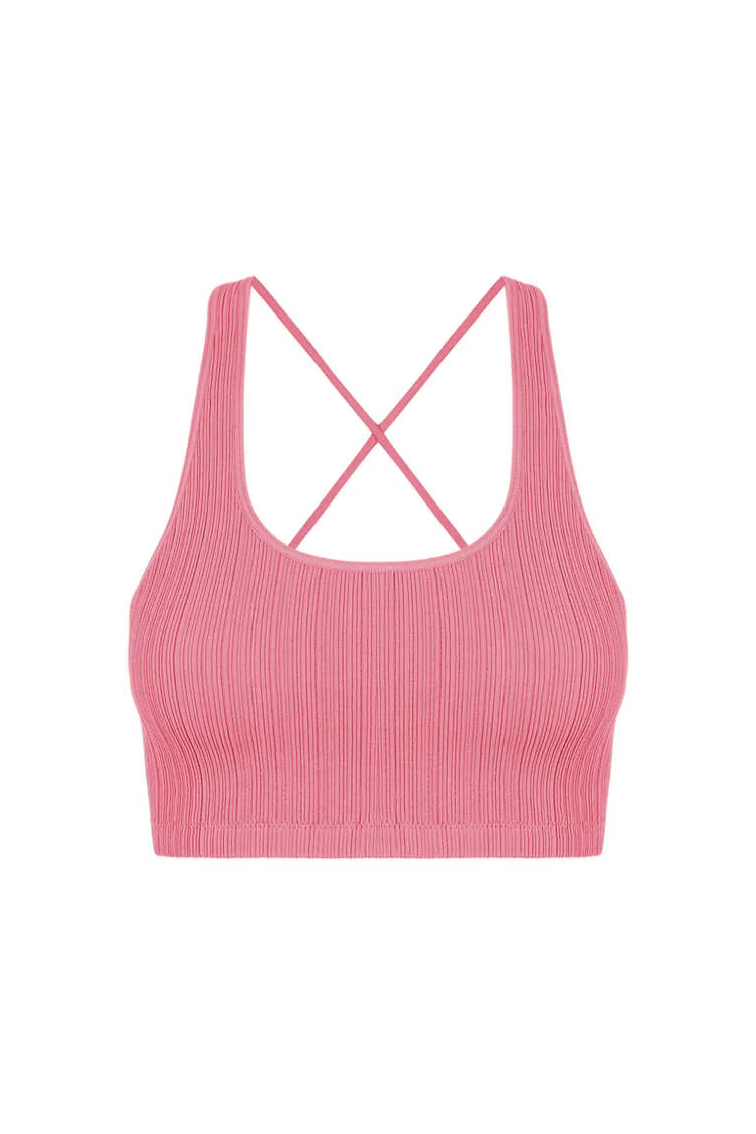 HI&BYE T-Shirts E Tops-Crop Top Tiras Costas