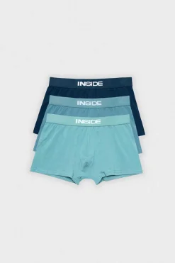 Inside Cueca Boxer Liso Pack 3 Natural Discount