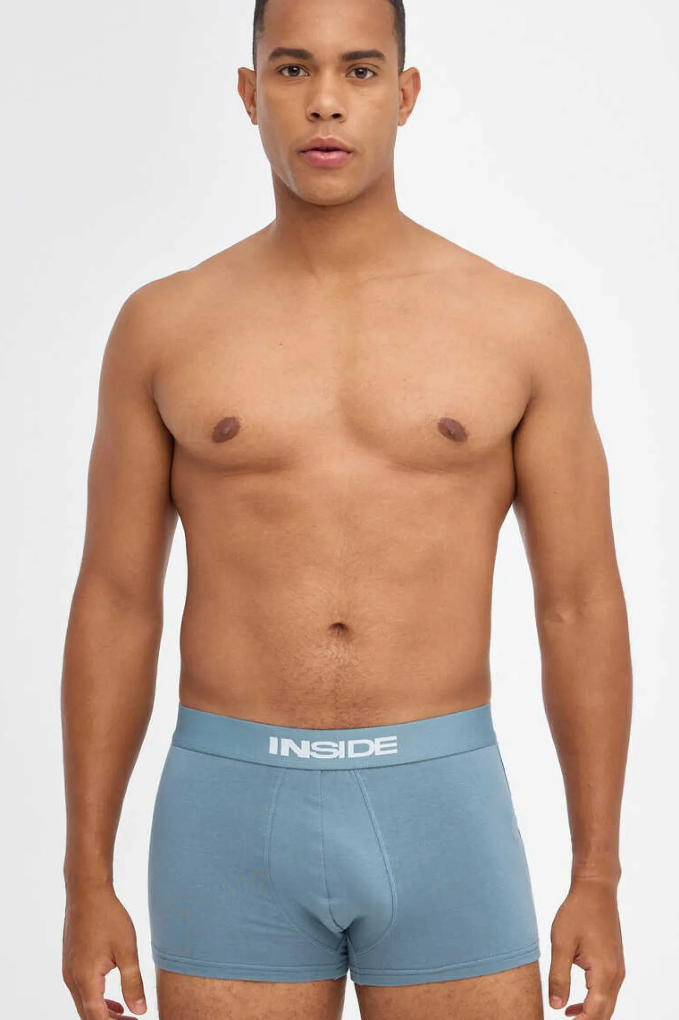 Inside Cueca Boxer Liso Pack 3 Natural Discount