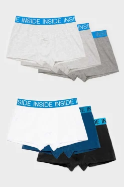 Inside Cuecas Boxer Liso Pack 6 Natural