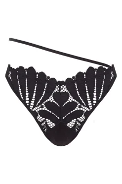 Women'secret Calcinhas-Cuequinha Brasileira Bordada Renda Preta