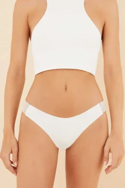 Women'secret Calcinhas-Cuequinha Brasileira Microfibra Renda Branca