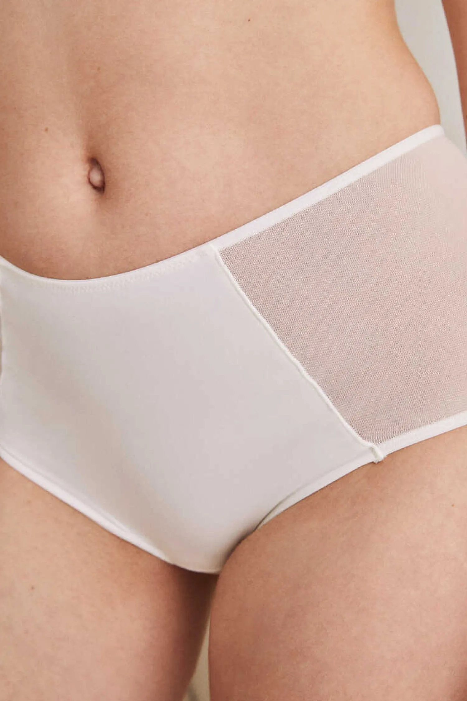 Women'secret Calcinhas-Cuequinha Semi Modeladora Alta Cru