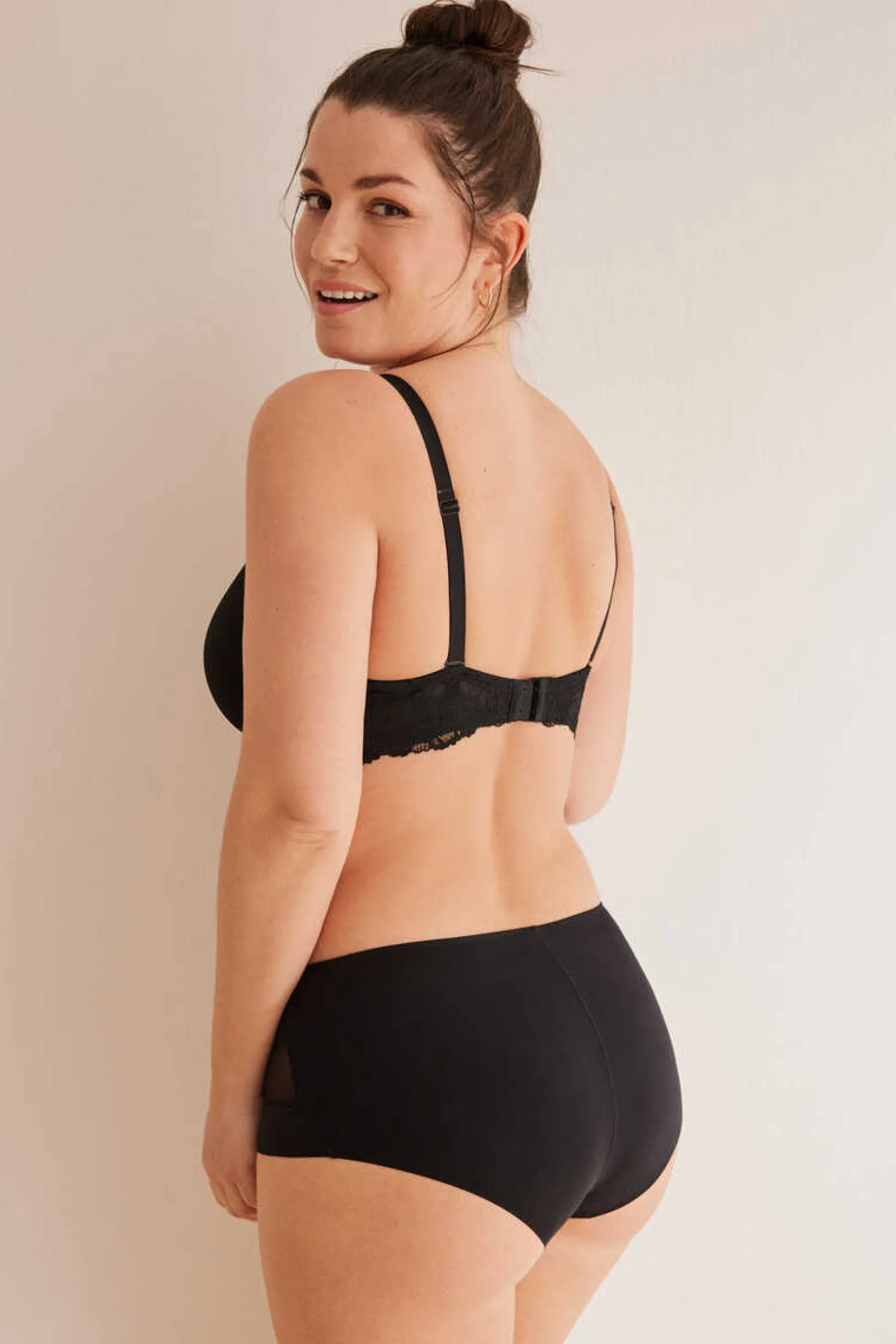 Women'secret Calcinhas-Cuequinha Semi Modeladora Alta Preta