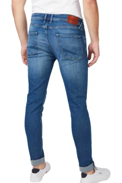 Pepe Jeans Denim De Homem Skinny, Corte Baixo. Azul New