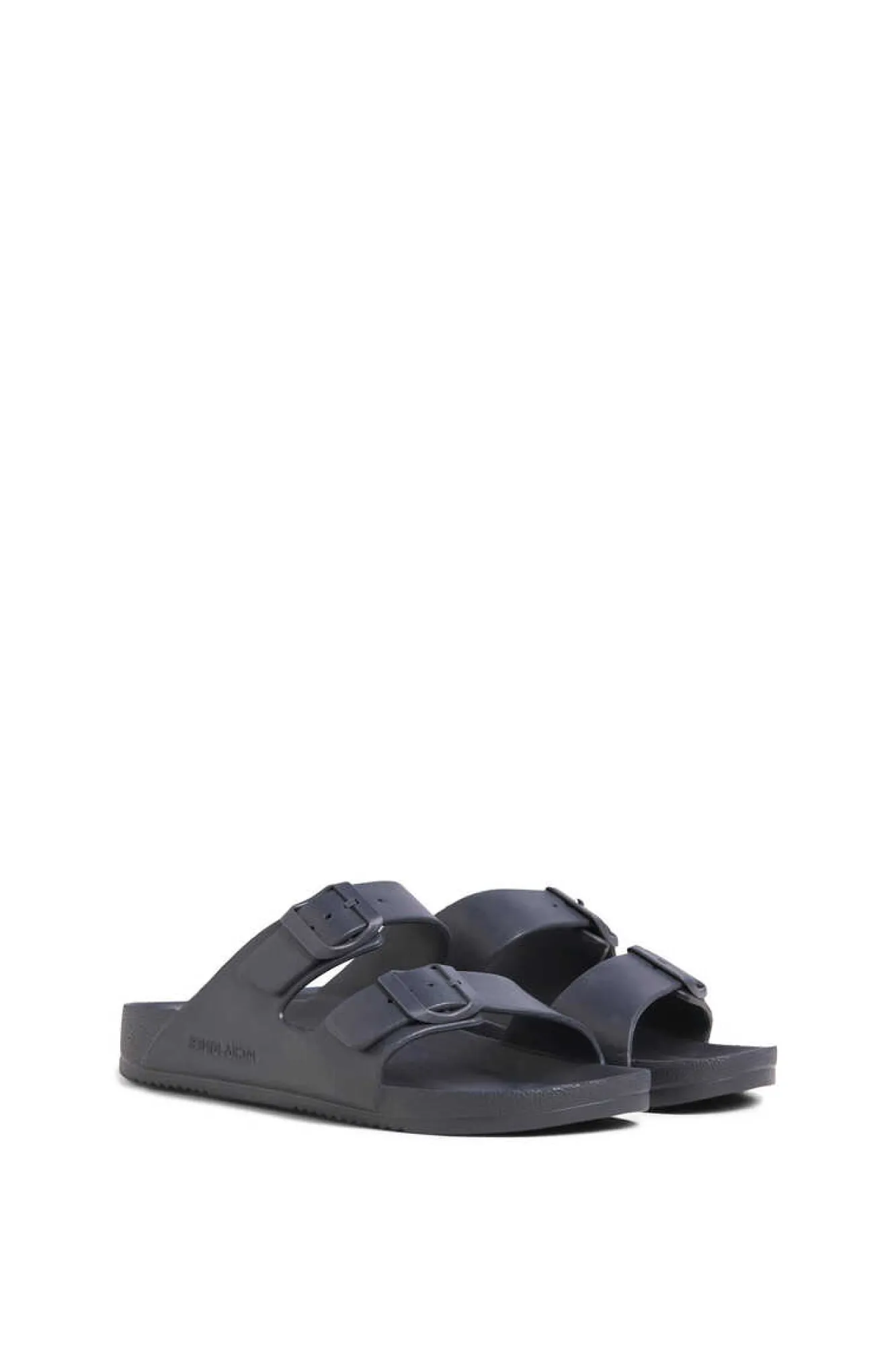 Jack & Jones Deslize De Uma Cor Nas Sandalias Preto Clearance