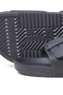 Jack & Jones Deslize De Uma Cor Nas Sandalias Preto Clearance