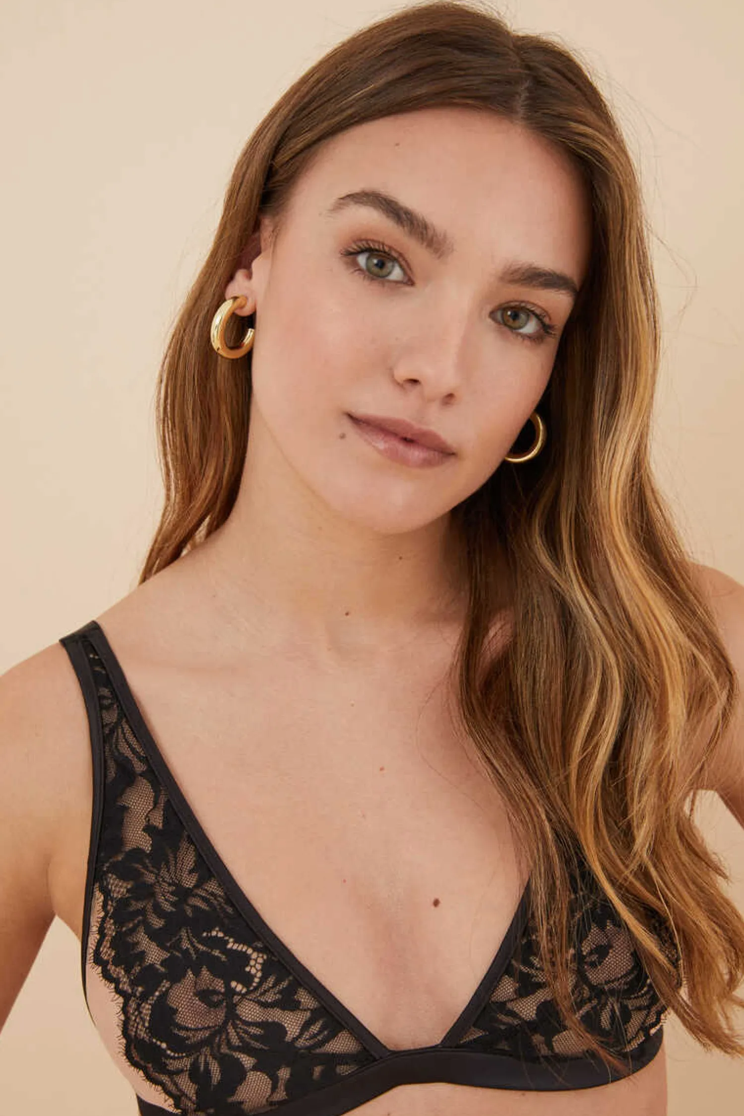 Women'secret Sutias-Fantastic Soutien Halter Renda Transparencias