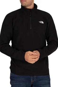 The North Face Forro Polar Com Meio Fecho-Eclair Preto