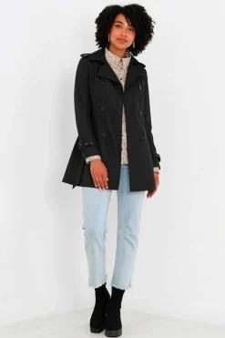 Brave Soul Sobretudos E Parkas-Gabardina Abotoada Com Cinto