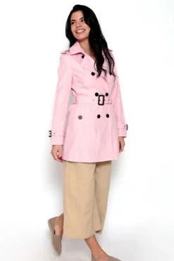 Brave Soul Sobretudos E Parkas-Gabardina Abotoada Com Cinto