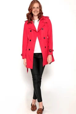 Brave Soul Sobretudos E Parkas-Gabardina Abotoada Com Cinto