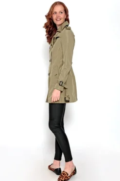 Brave Soul Sobretudos E Parkas-Gabardina Abotoada Com Cinto