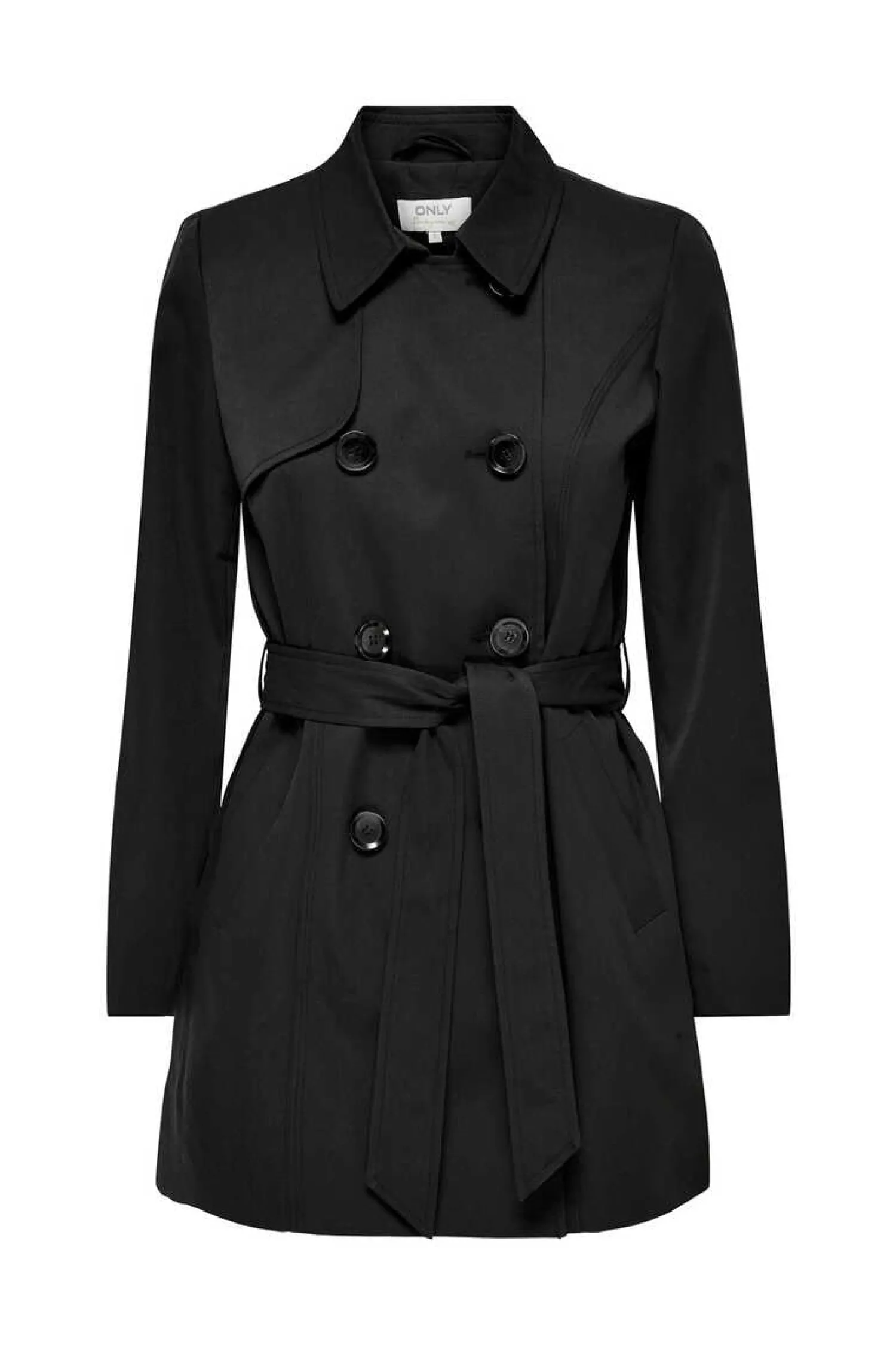 Only Sobretudos E Parkas-Gabardina Classica Algodao