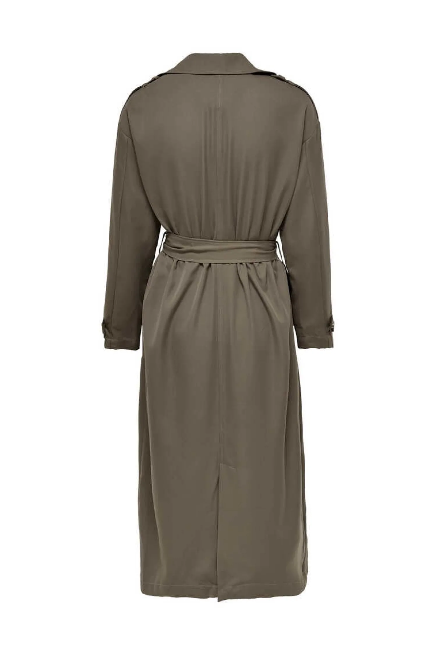 Only Sobretudos E Parkas-Gabardina Comprida Fluida