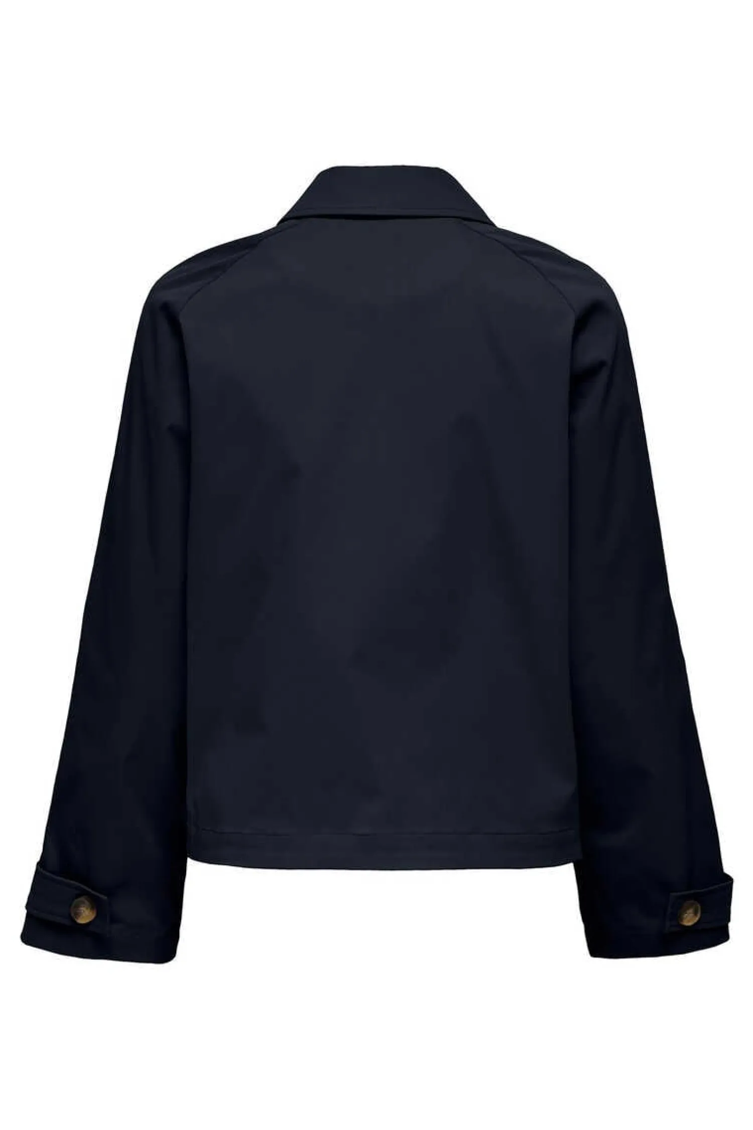 Only Sobretudos E Parkas-Gabardina Curta Algodao