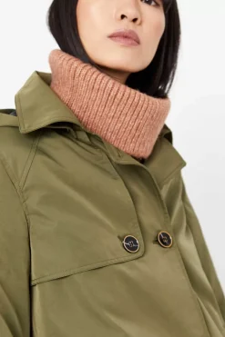 Cortefiel Sobretudos E Parkas-Gabardina Curta Com Veu