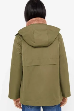 Cortefiel Sobretudos E Parkas-Gabardina Curta Com Veu