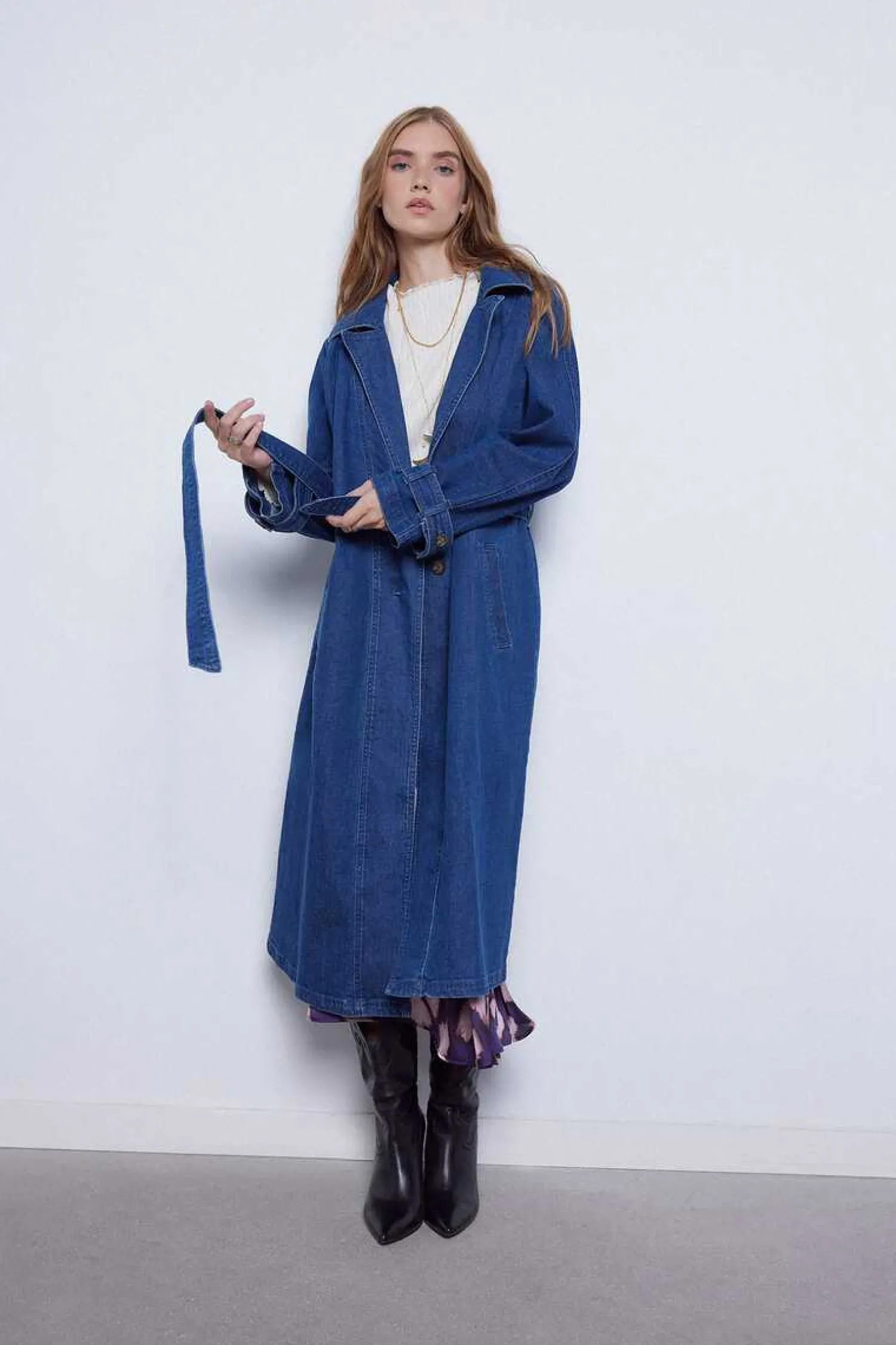 Slowlove Sobretudos E Parkas-Gabardine De Ganga