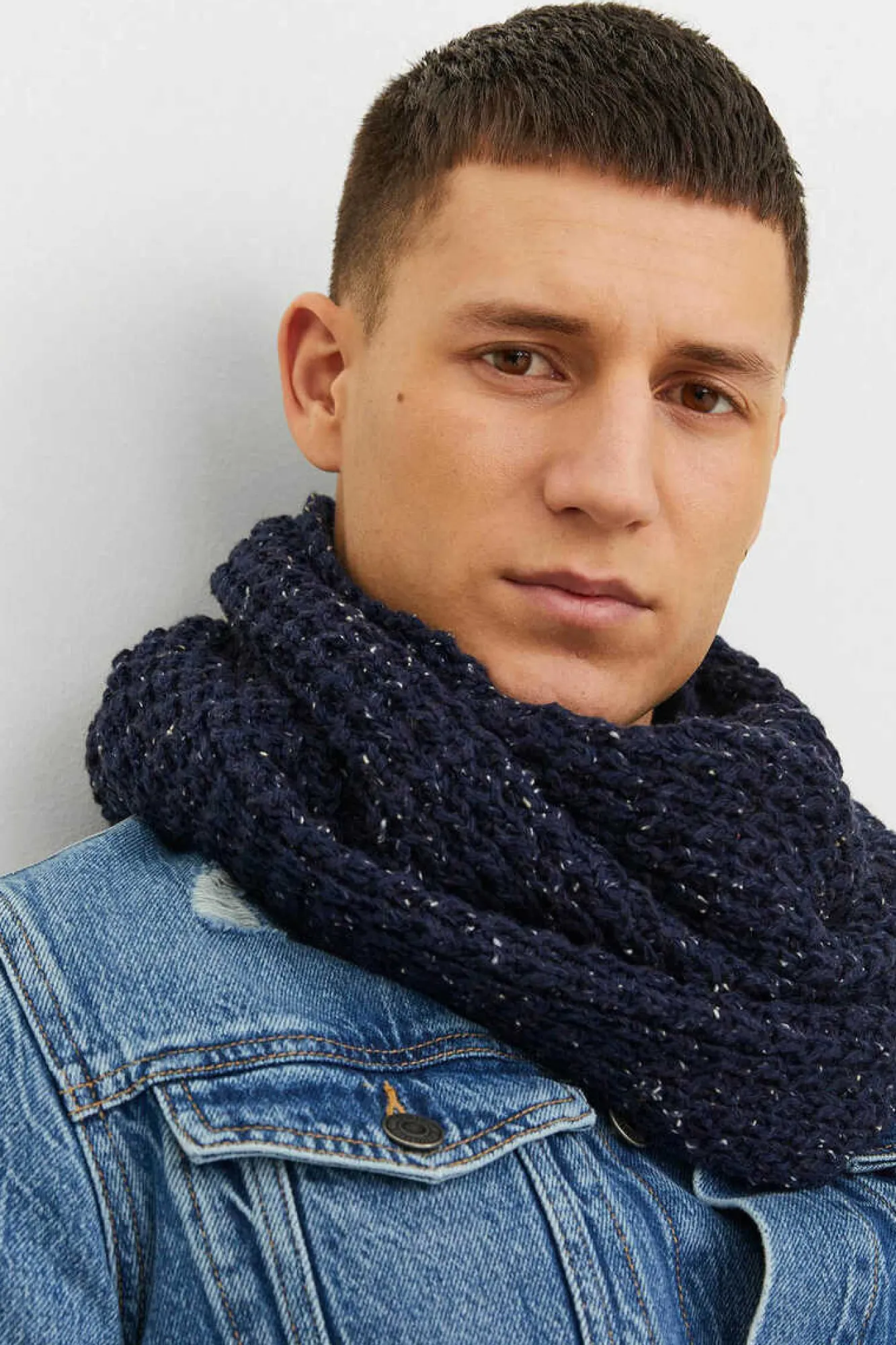 Jack & Jones Gola De Malha Marinho Online