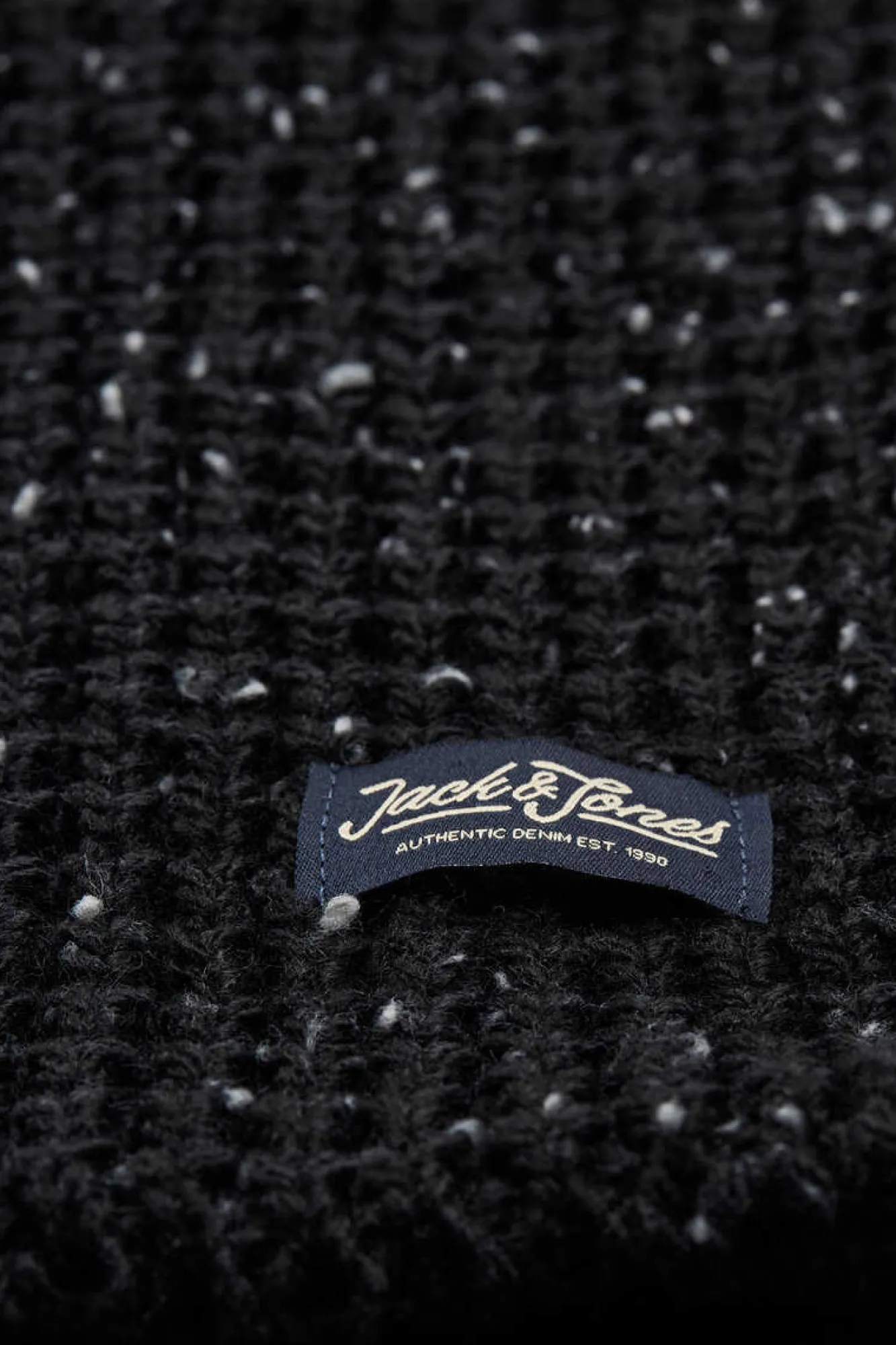 Jack & Jones Gola De Malha Preto