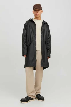 Jack & Jones Impermeavel Com Capuz Preto