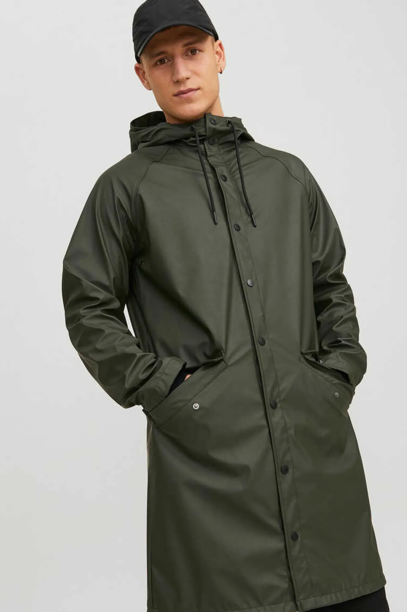 Jack & Jones Impermeavel Com Capuz Verde New