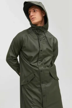 Jack & Jones Impermeavel Com Capuz Verde New