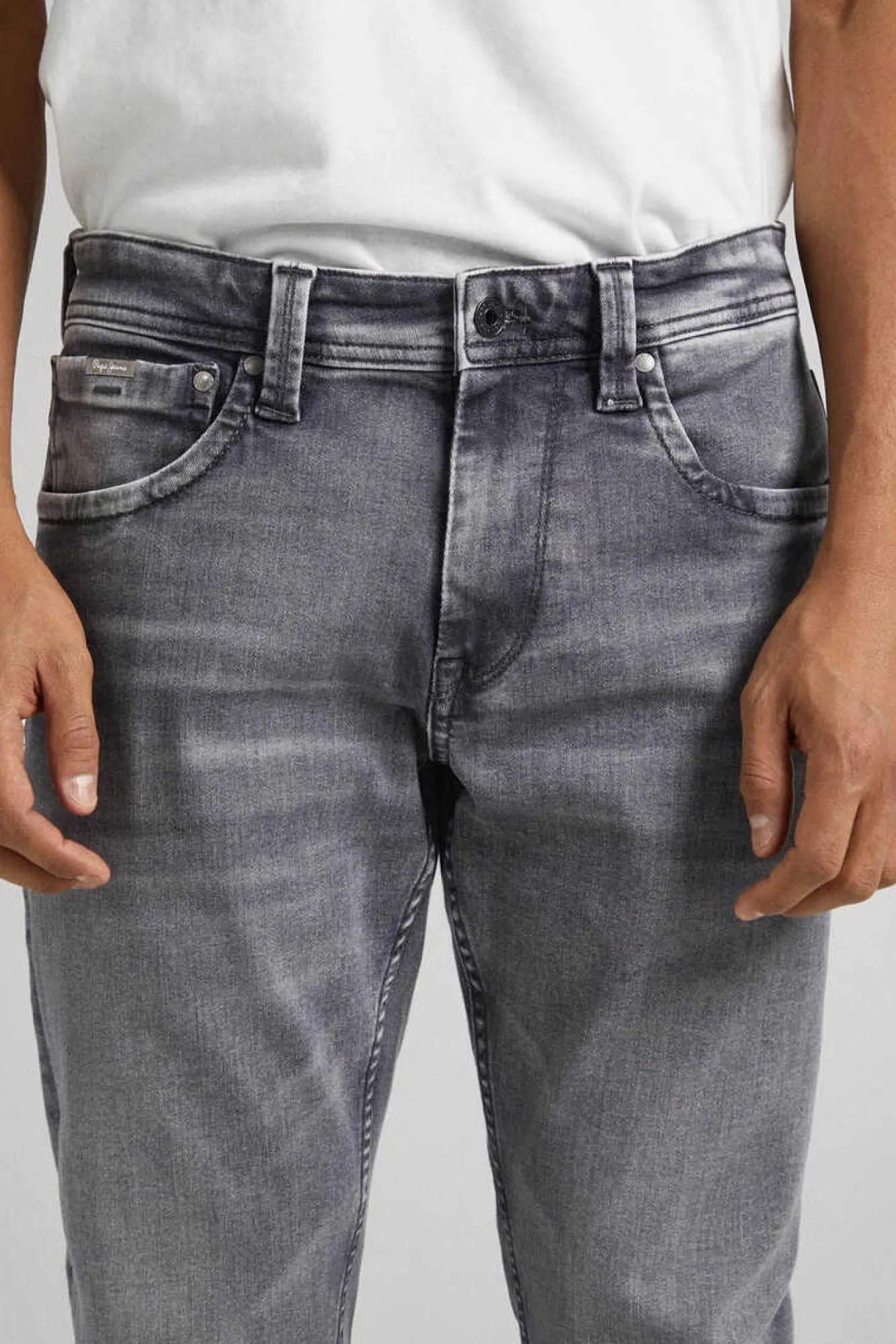 Pepe Jeans Jeans Cash Fit E Cintura Regular Cinza Best