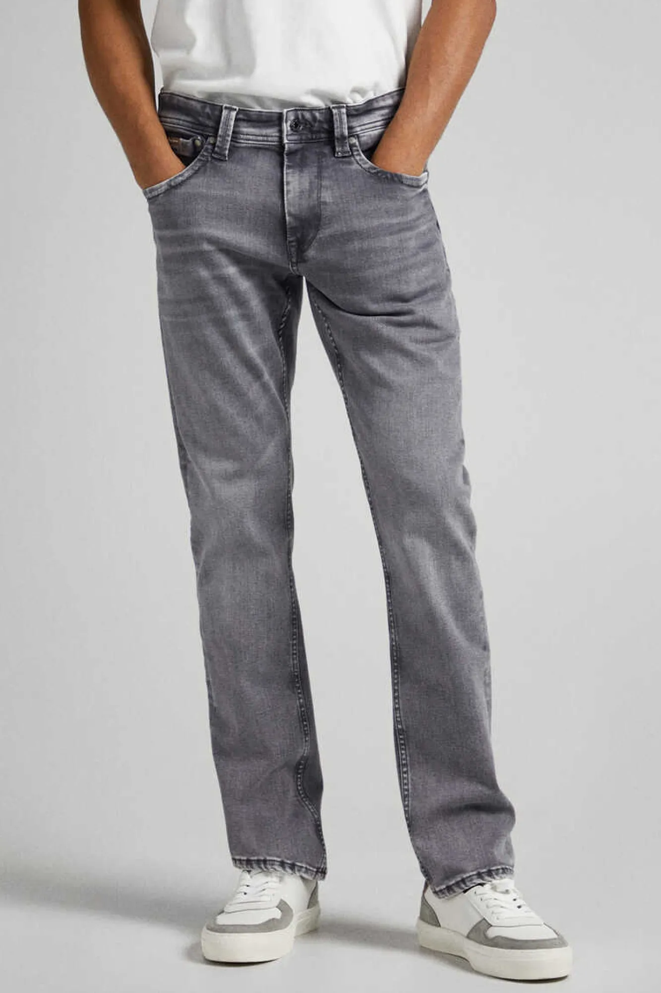 Pepe Jeans Jeans Cash Fit E Cintura Regular Cinza Best