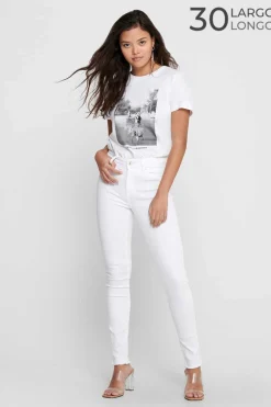 Only Calcas-Jeans Cigarro Cintura Media