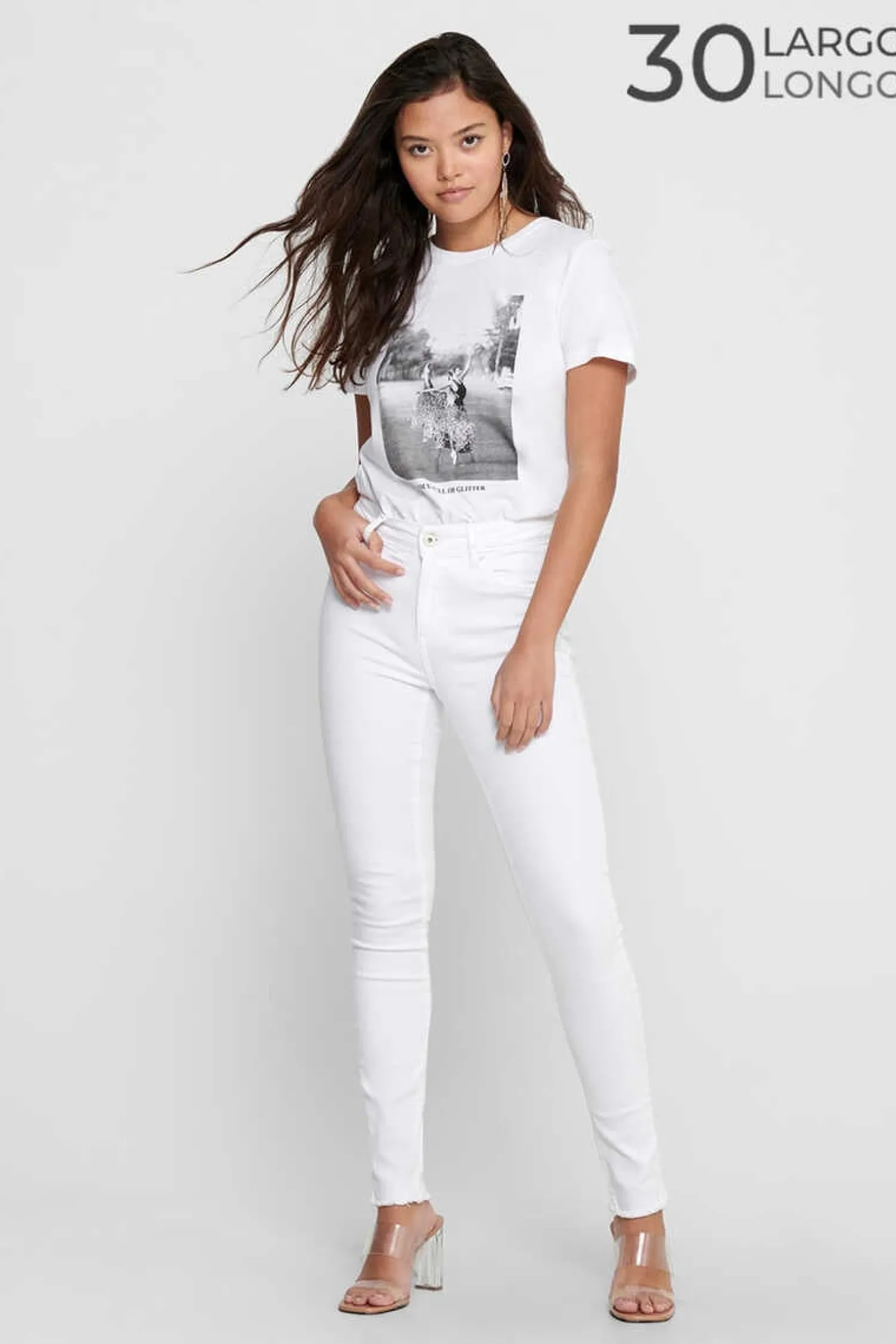 Only Calcas-Jeans Cigarro Cintura Media