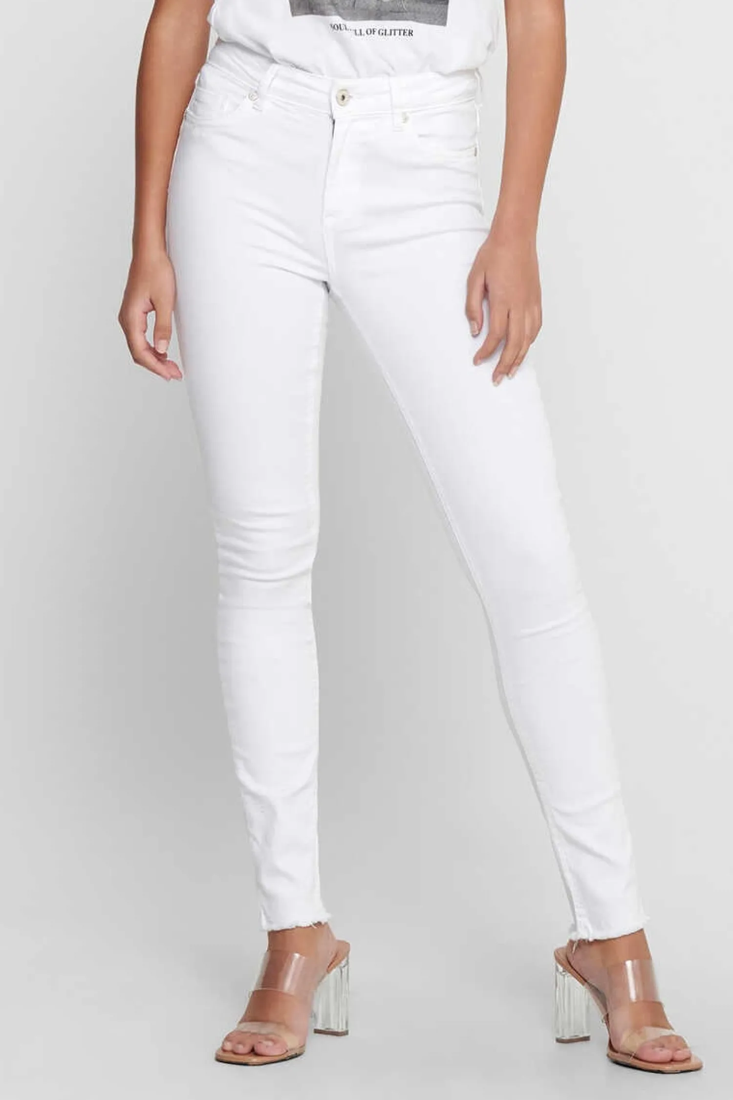 Only Calcas-Jeans Cigarro Cintura Media