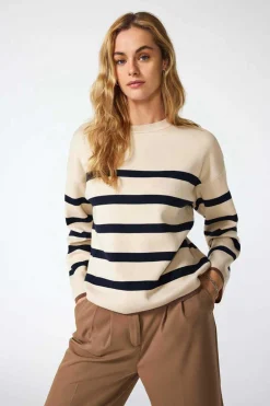 Only Sueteres E Cardigans-Jeans Cigarro Cintura Media