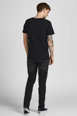 Jack & Jones Jeans Clark Black Denim Preto Outlet
