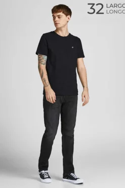 Jack & Jones Jeans Clark Black Denim Preto Hot