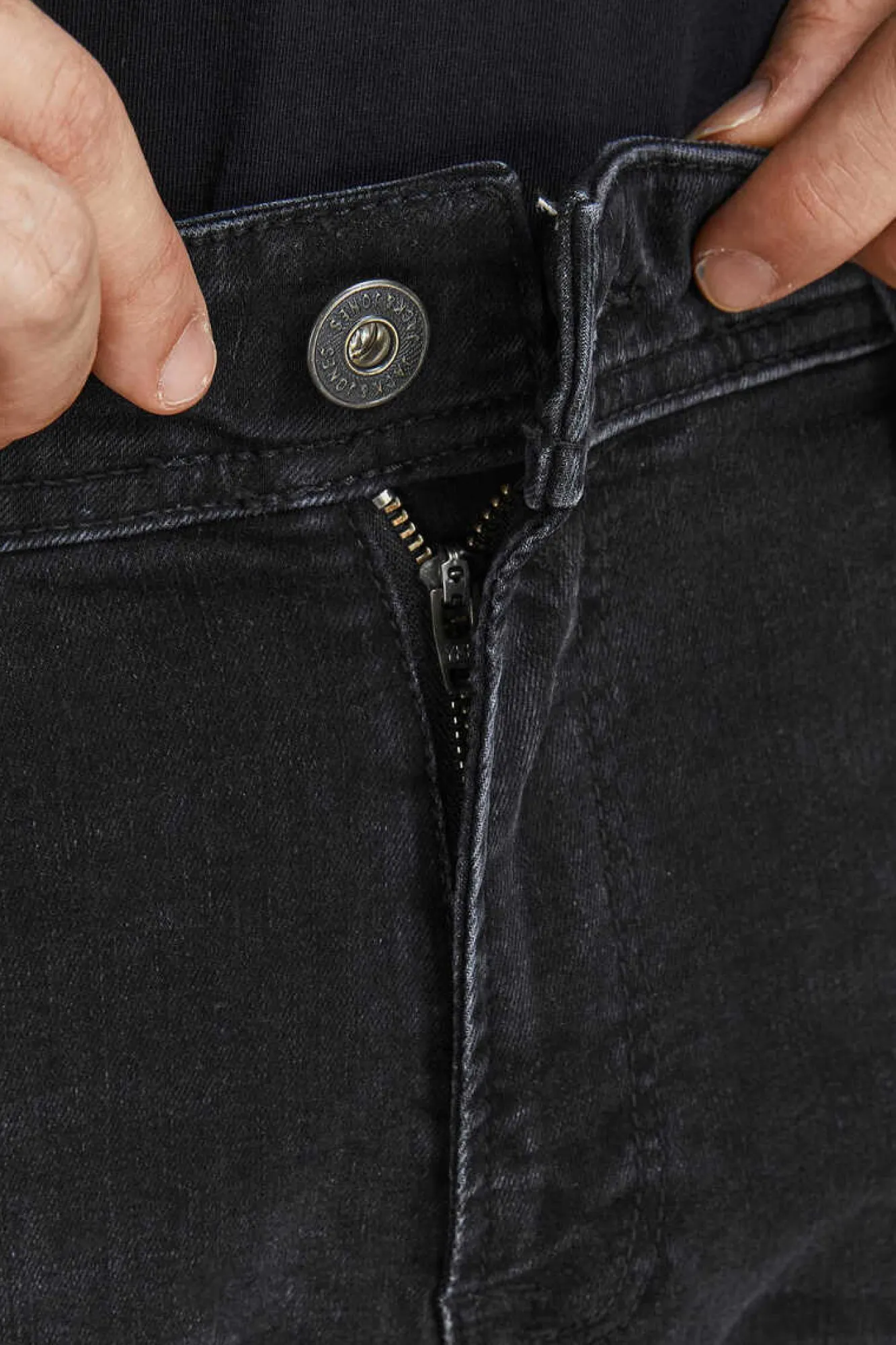 Jack & Jones Jeans Clark Black Denim Preto Hot