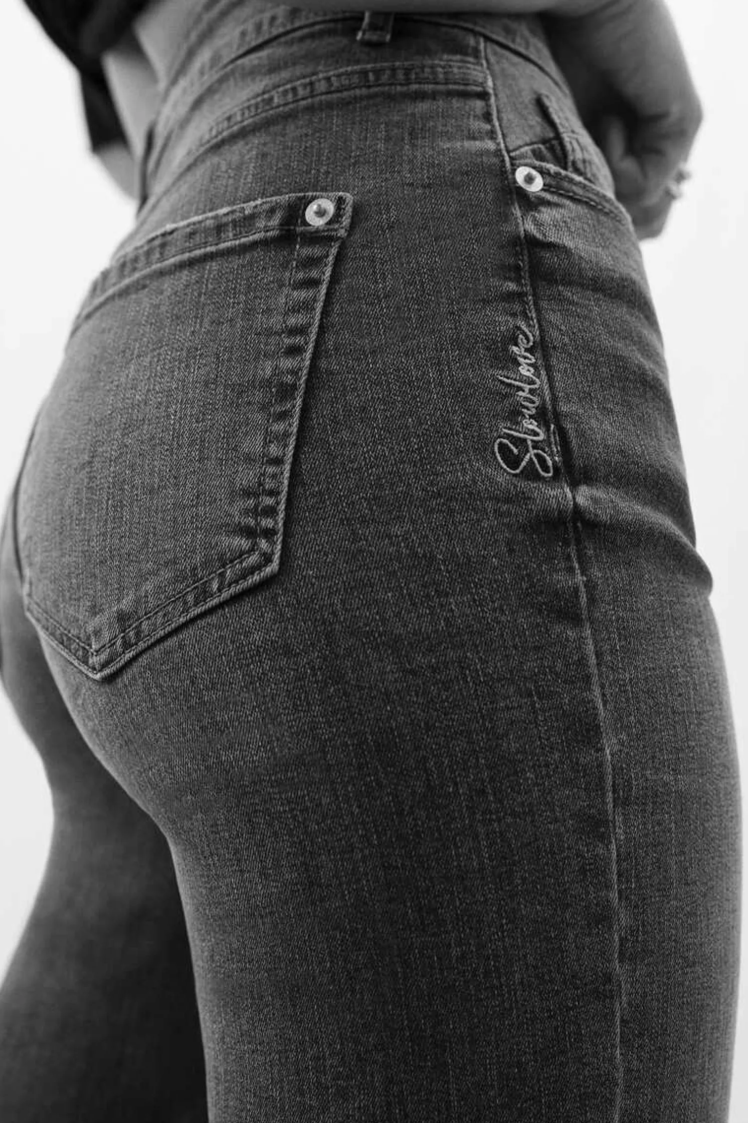 Slowlove Jeans-Jeans Direitos Crop