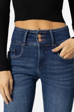 Tiffosi Calcas-Jeans Double-Up Bootcut Cintura Subida